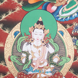 Green Tara Thangka - Handpainted art