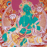 Green Tara Thangka - Best handpainted thangka painting - HimalayasShop