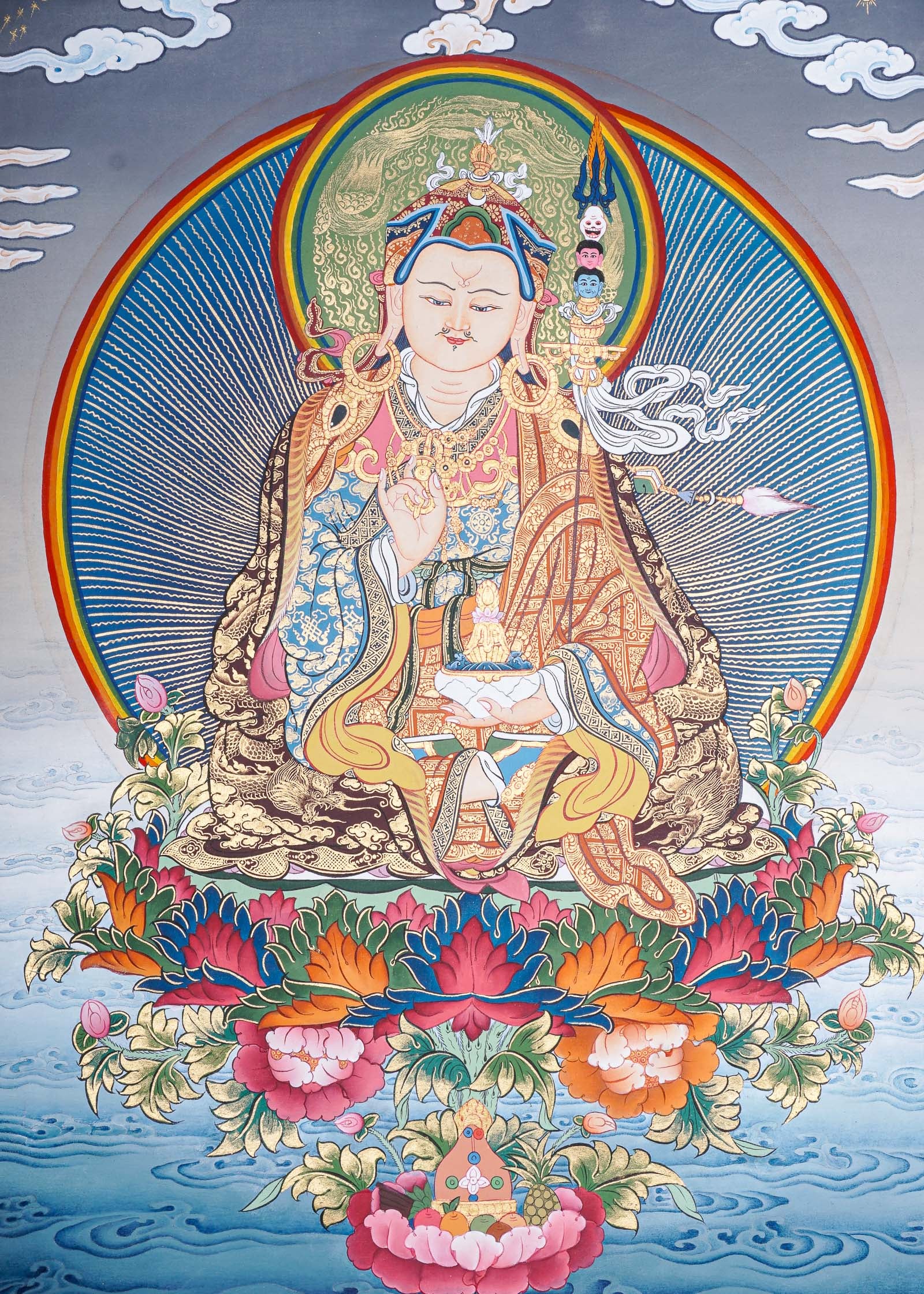 Guru Rinpoche Thangka - Tibetan Painting