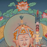 Guru Rinpoche Thangka Painting for prayer and meditation.