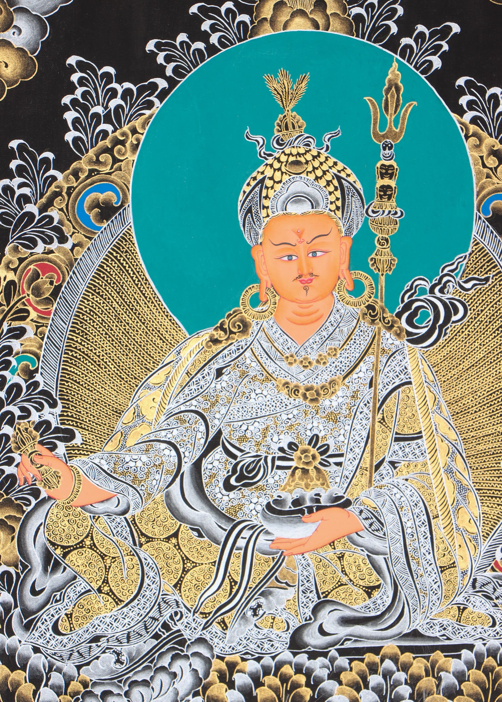 Guru Rinpoche thangka for spiritual practice.