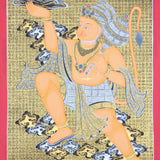 Hanuman Thangka for wall decor and meditation.