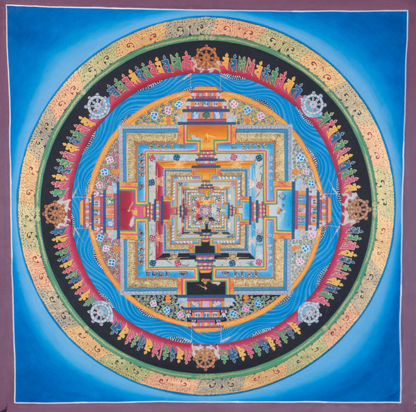 Kalachakra mandala for  for meditation practice and spirituality .