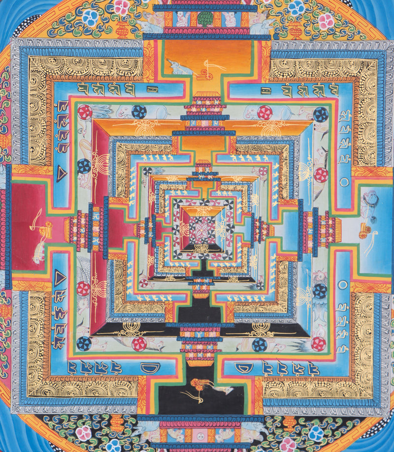 Kalachakra mandala for for meditation practice and spirituality .