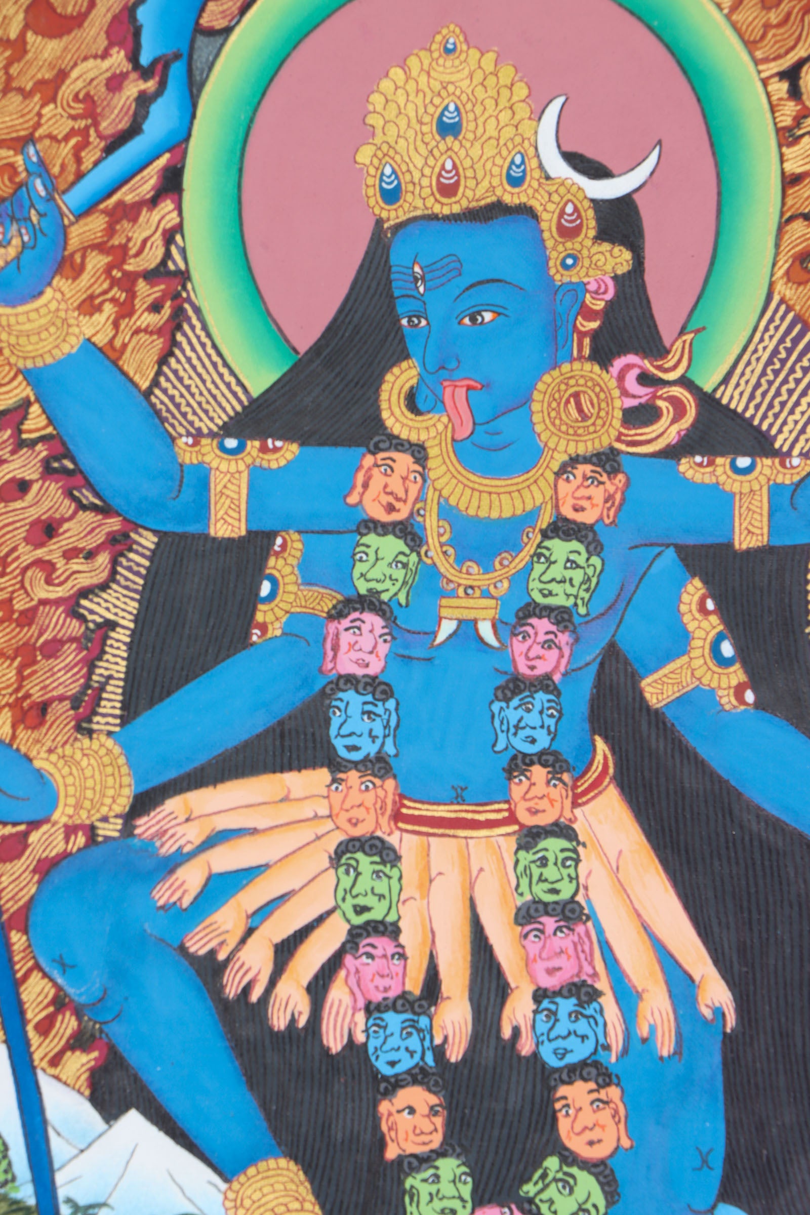 Kali Thangka is a visual tools for spiritual practice, meditation and devotion.