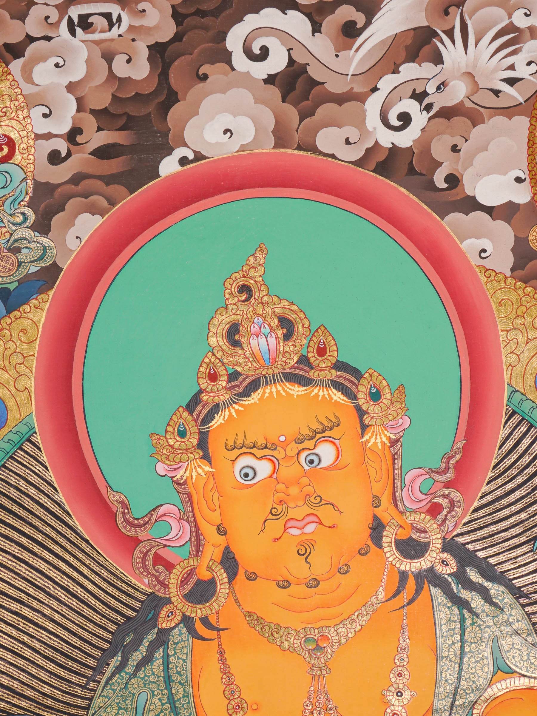 Zambala Thangka Painting - God of Wealth