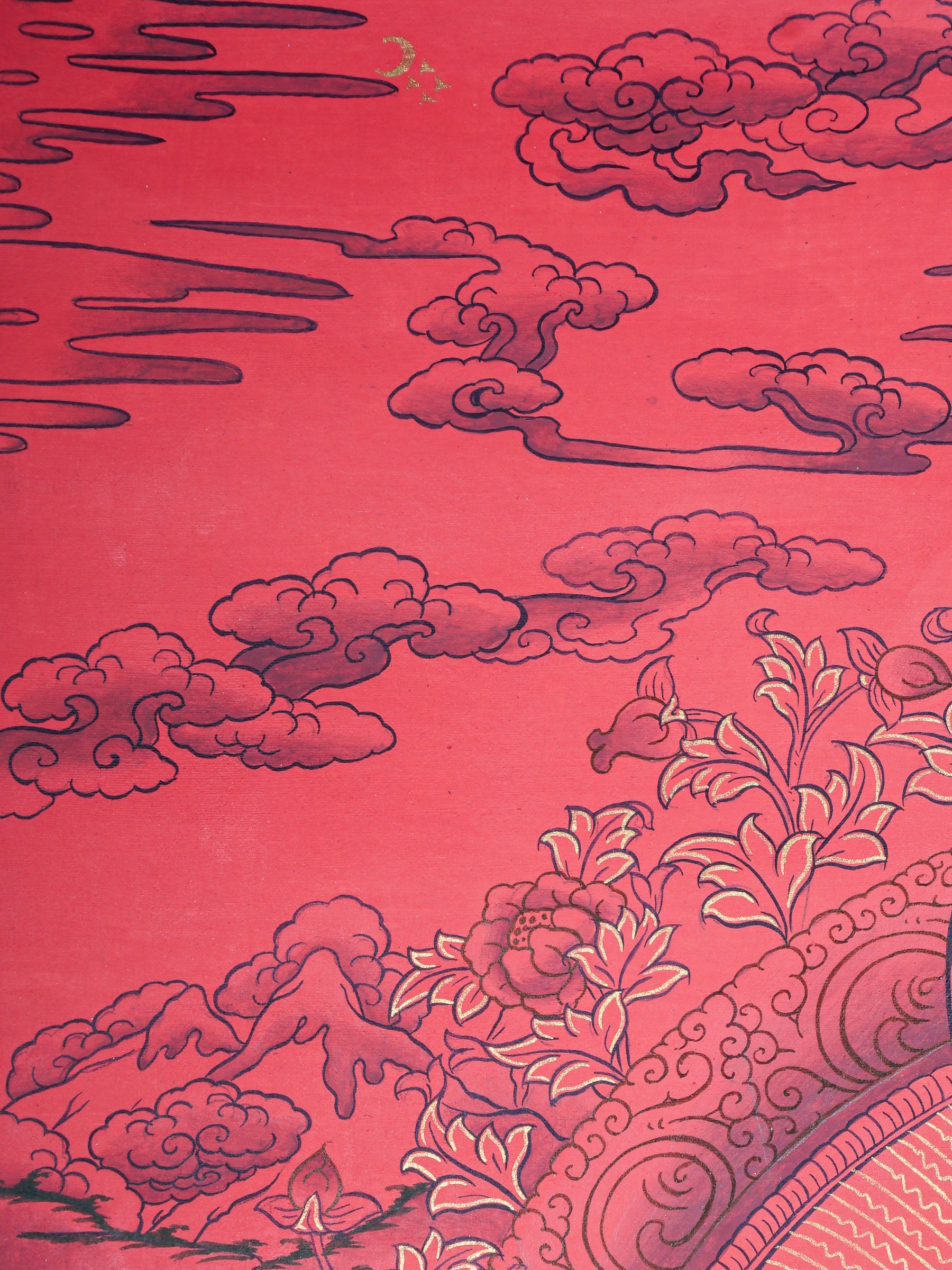 Zambala Thangka Painting - God of wealth
