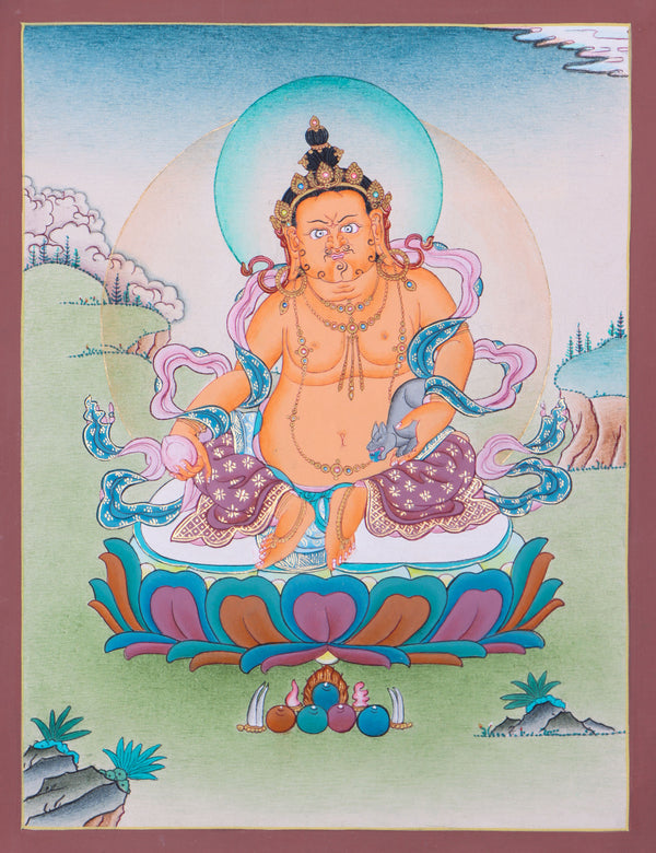 Zambala Thangka Painting - Himalayas Shop