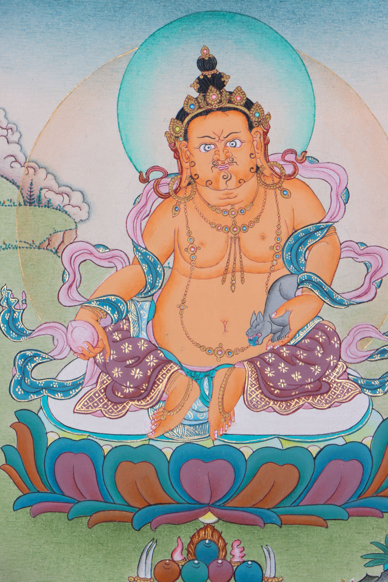 Zambala Thangka Painting - Himalayas Shop