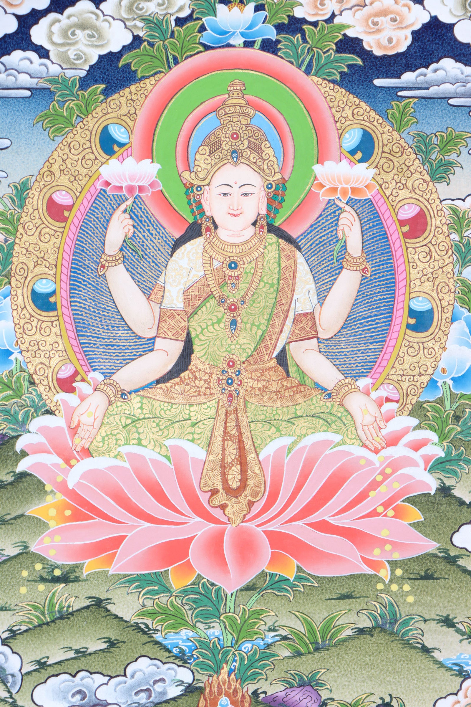 Laxmi Thangka for wealth and prosperity.