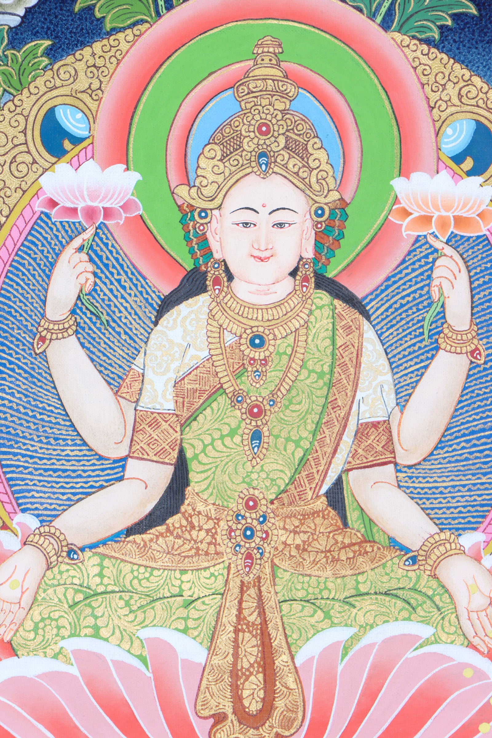 Laxmi Thangka for wealth and prosperity.