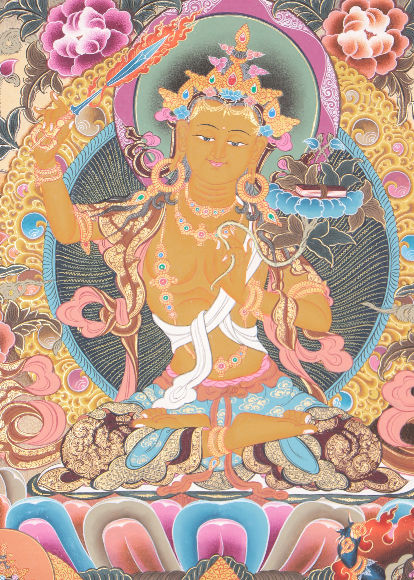Manjushri Thangka for compassion and enlightment.