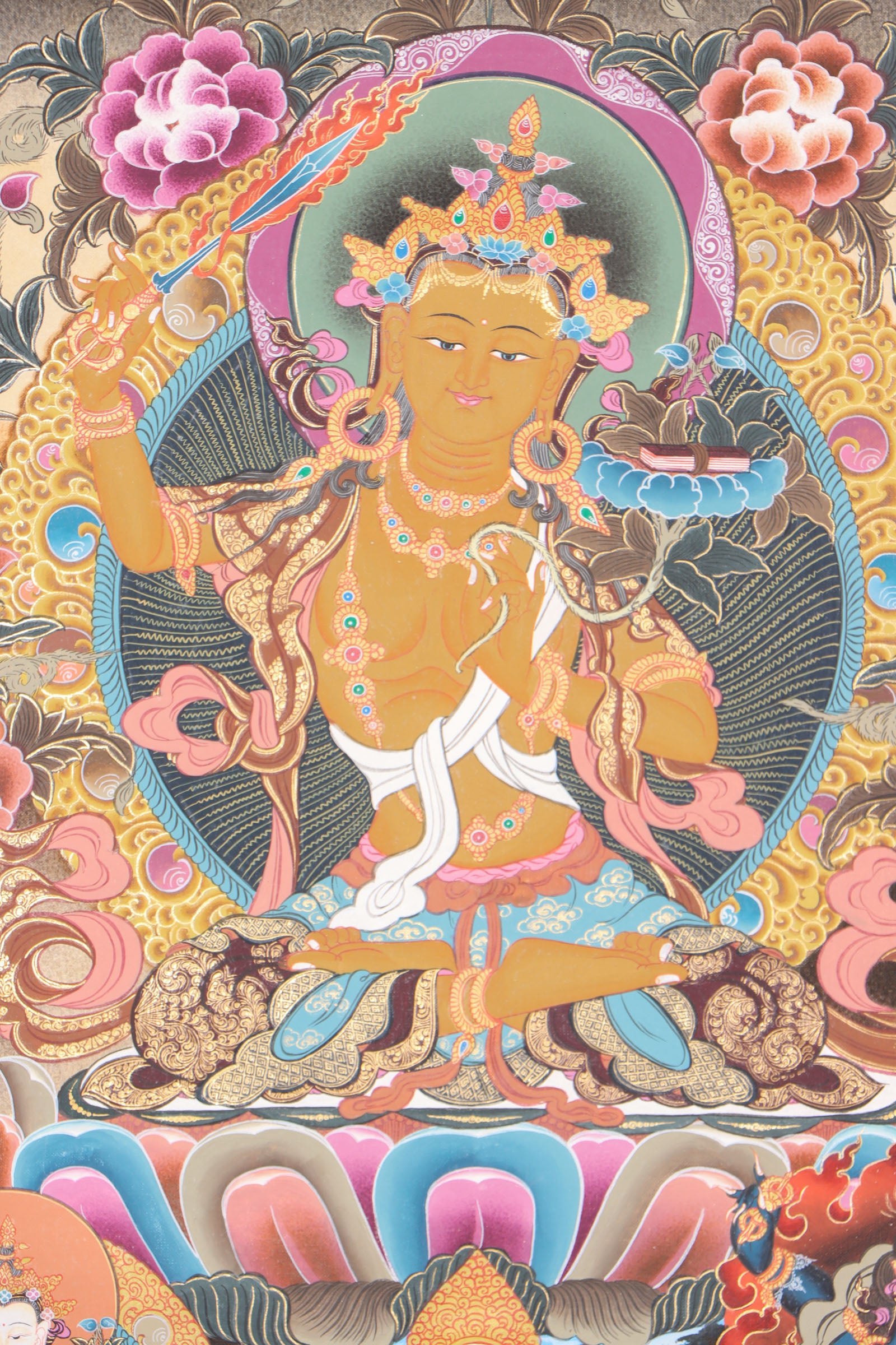 Manjushri Thangka for compassion and enlightment.