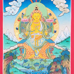 Maitreya Buddha Thangka Art is ideal for meditation and the development of physical and mental wellbeing.