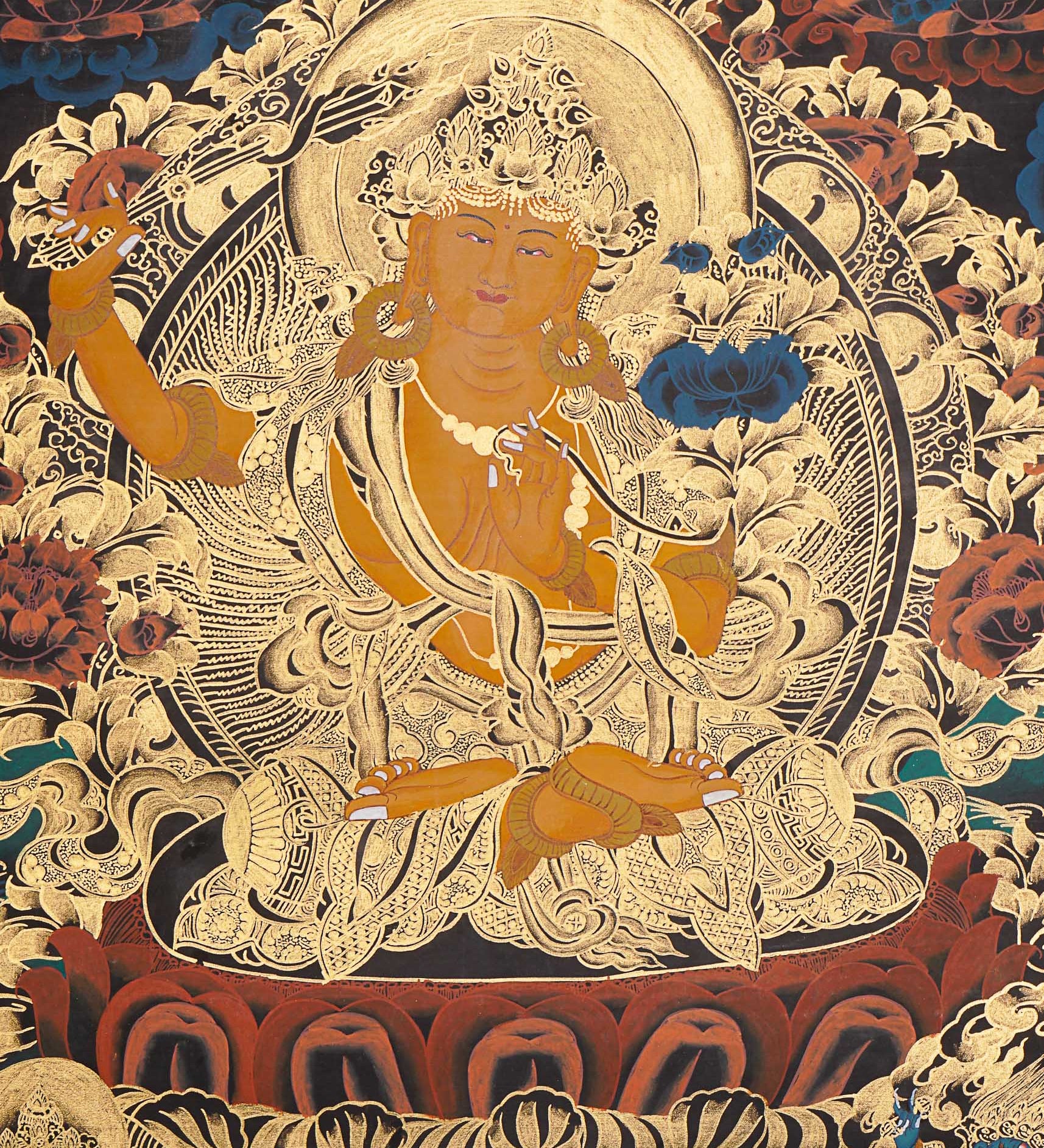 Manjushree Thangka - Tibetan Painting