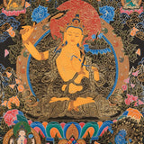 Manjushree Thangka Painting - Handpainted Art