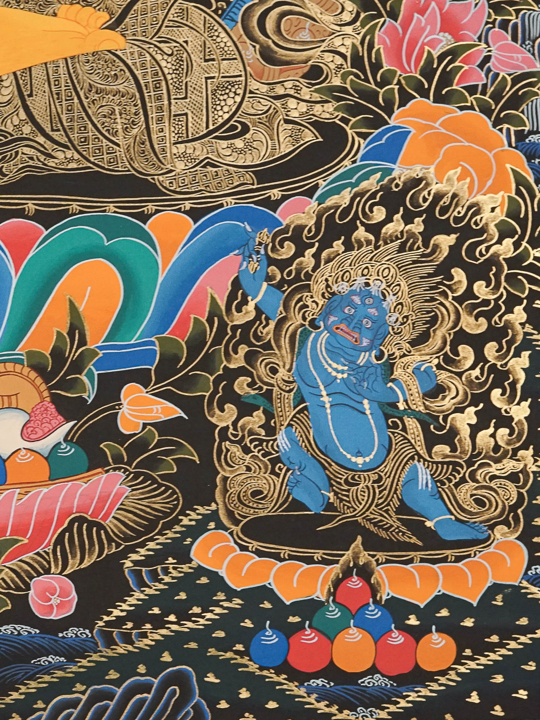 Manjushree Thangka Painting - Handpainted Art