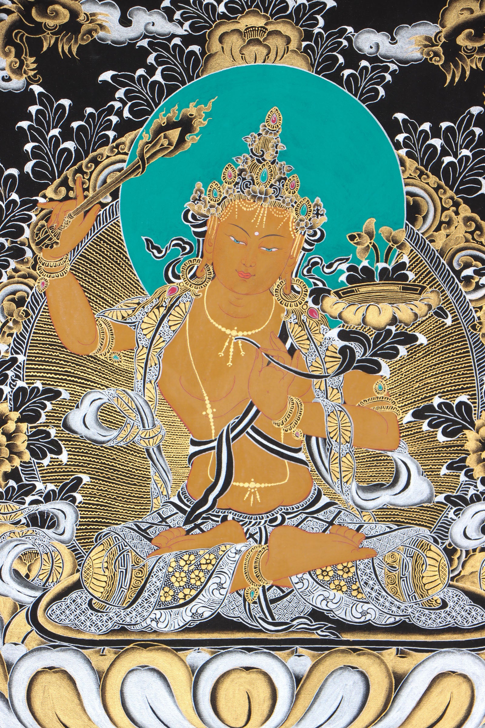 Manjushree Thangka can lead practitioners towards the path of liberation and enlightenment.