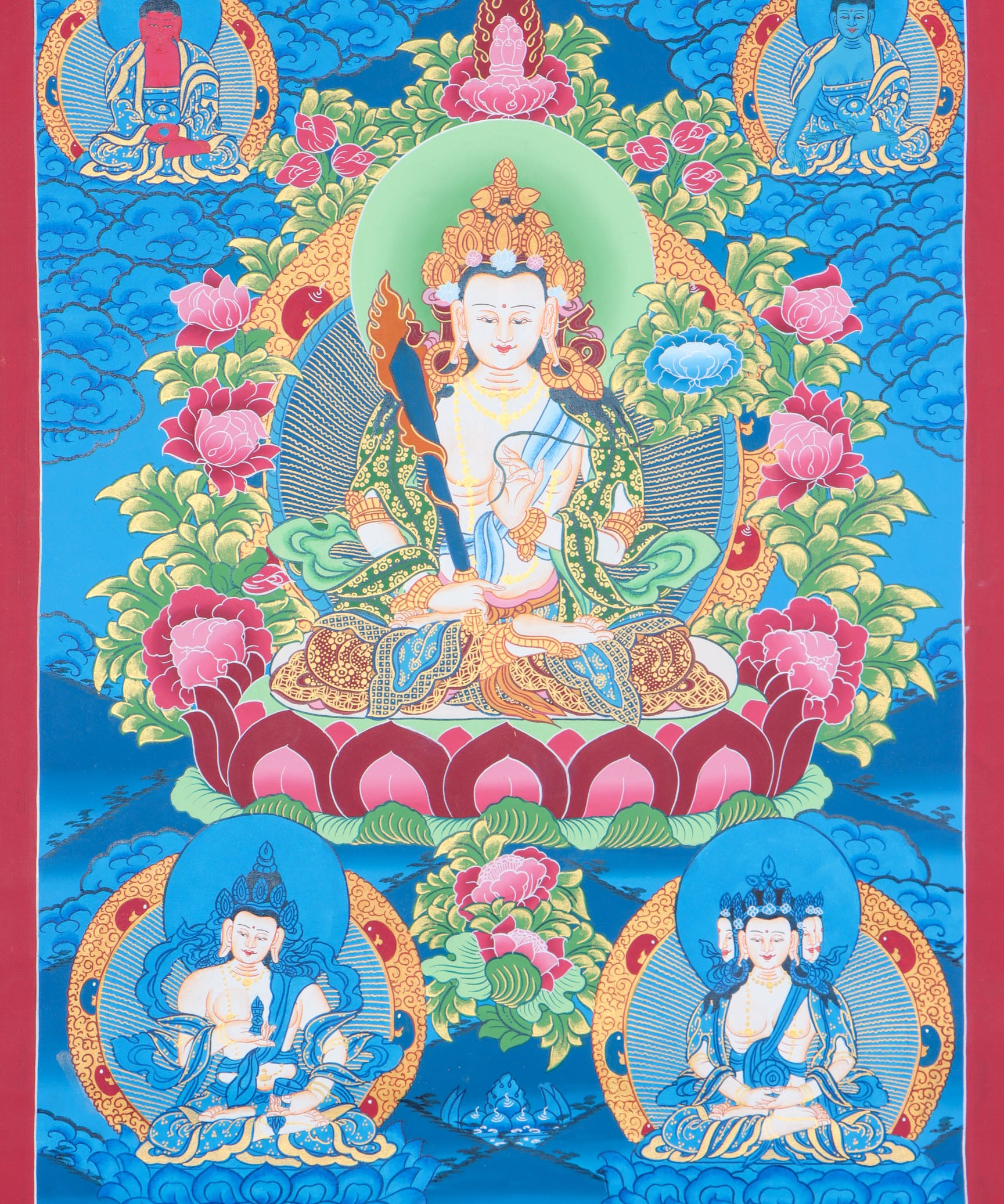 Manjushri Thangka  for spiritual progression and education.