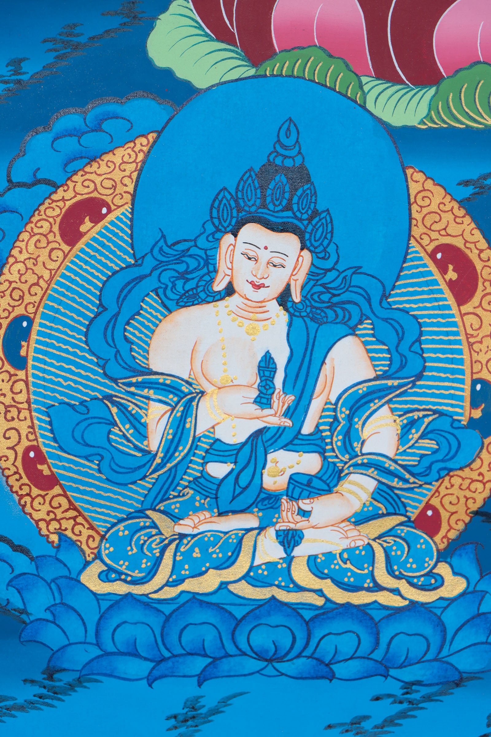 Manjushree Thangka for spiritual progression and education.