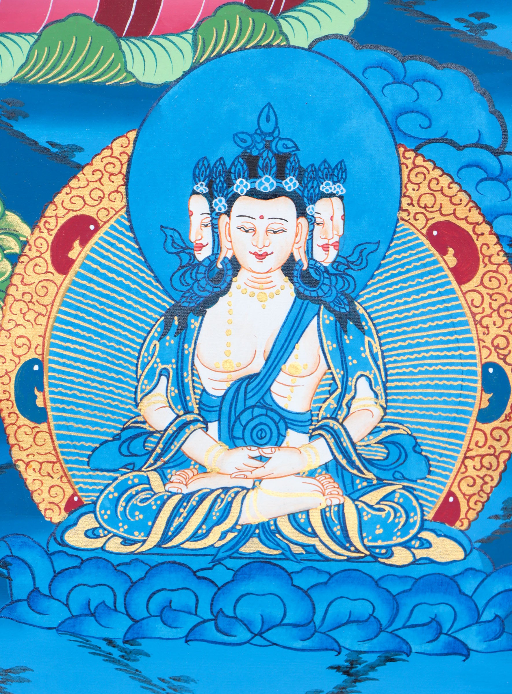 Manjushree Thangka for spiritual progression and education.