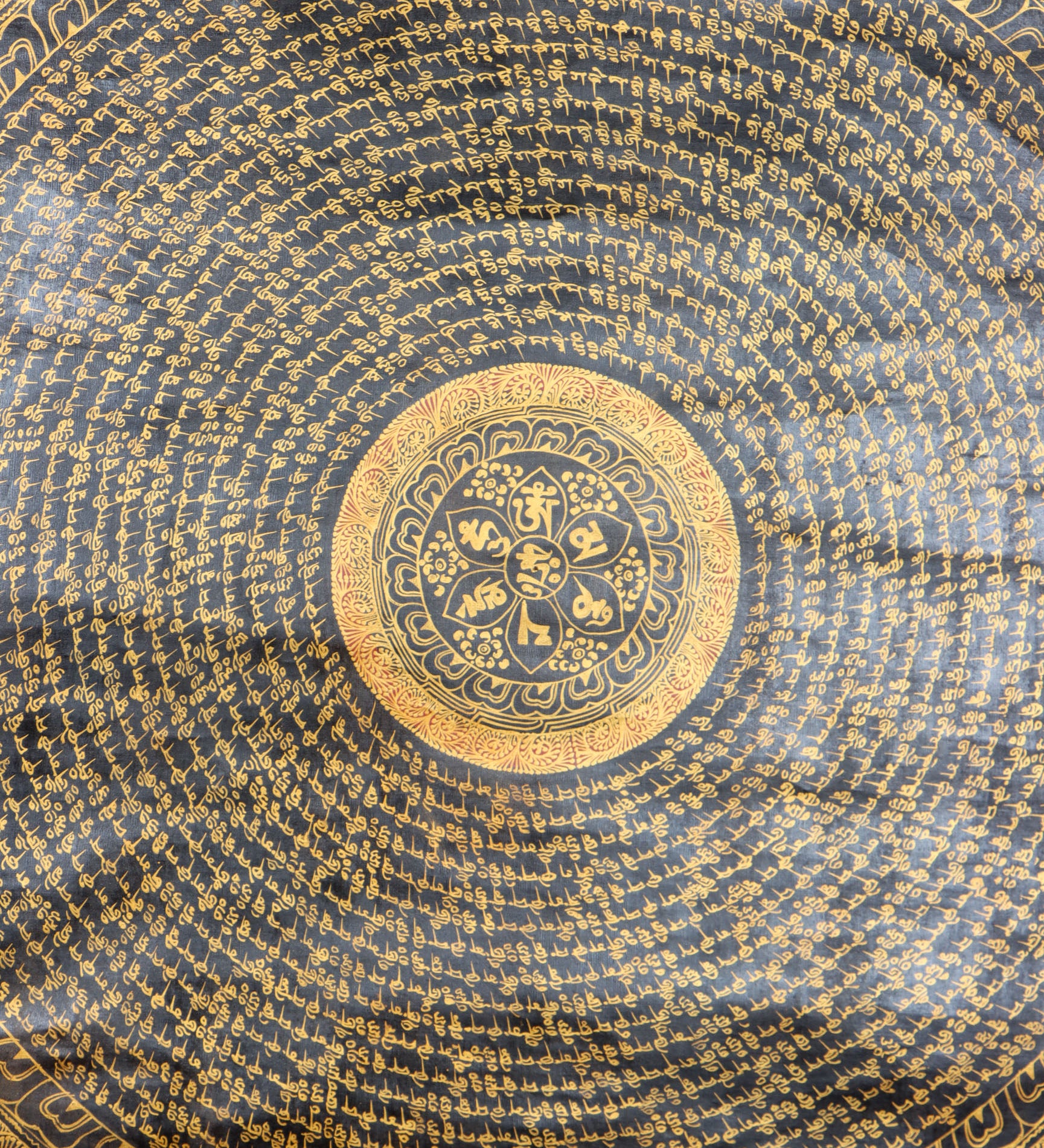 Mantra Mandala for wall decor and meditation .