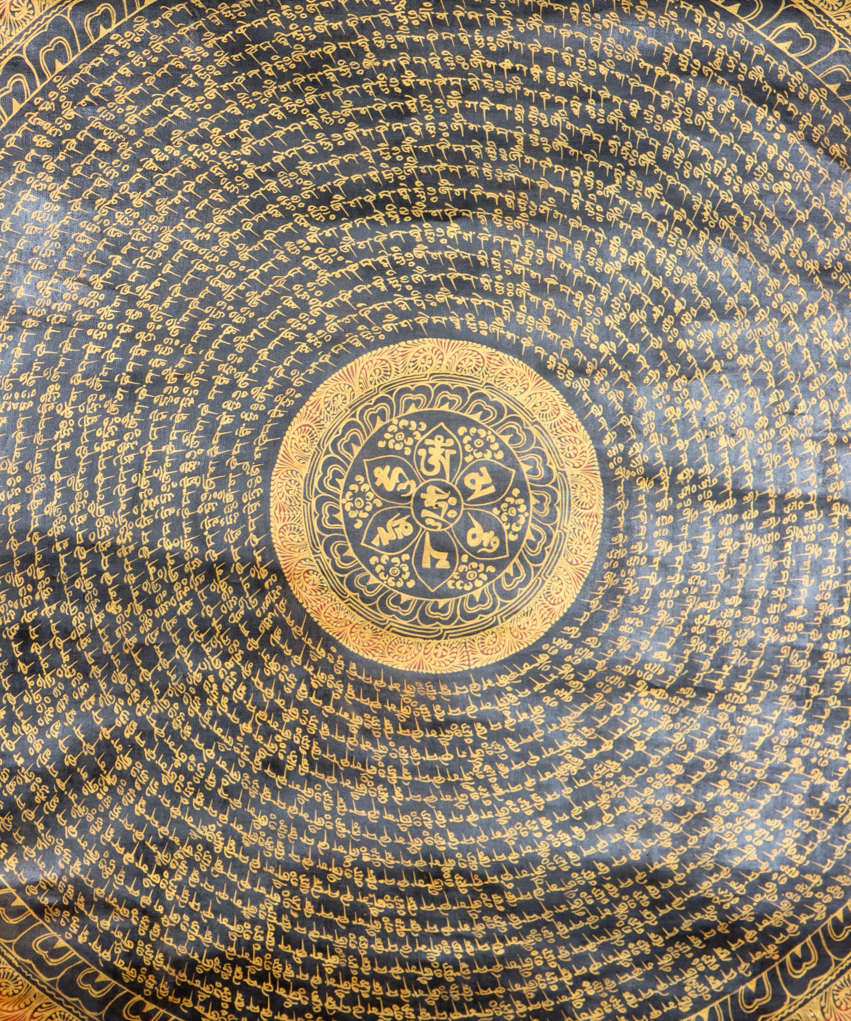 Mantra Mandala for wall decor and meditation .