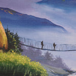 Oil Painting of Mount Annapurna for wall decor.