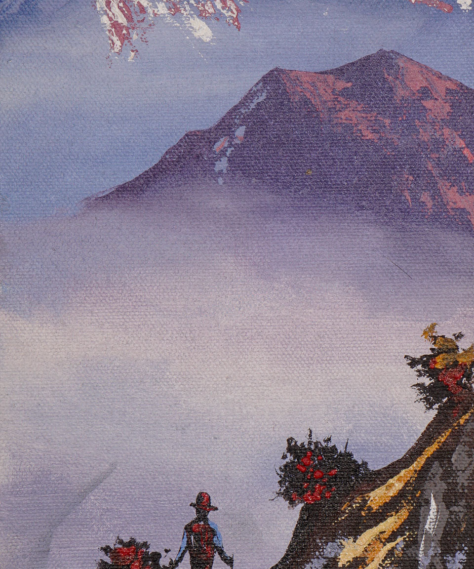 Oil Painting of Mount Machapuchre.