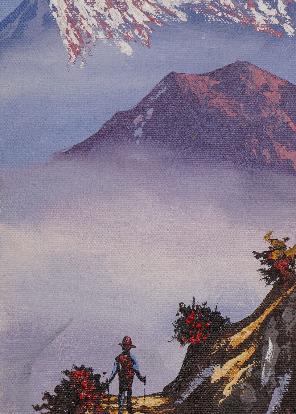 Oil Painting of Mount Machapuchre.