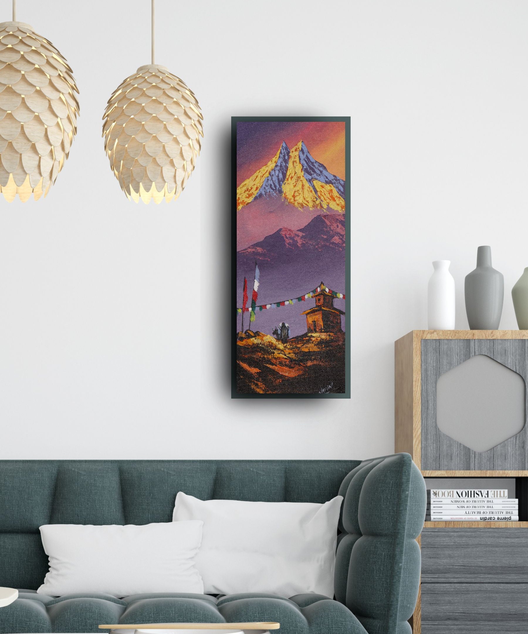 Authentic Handpainted oil painting.