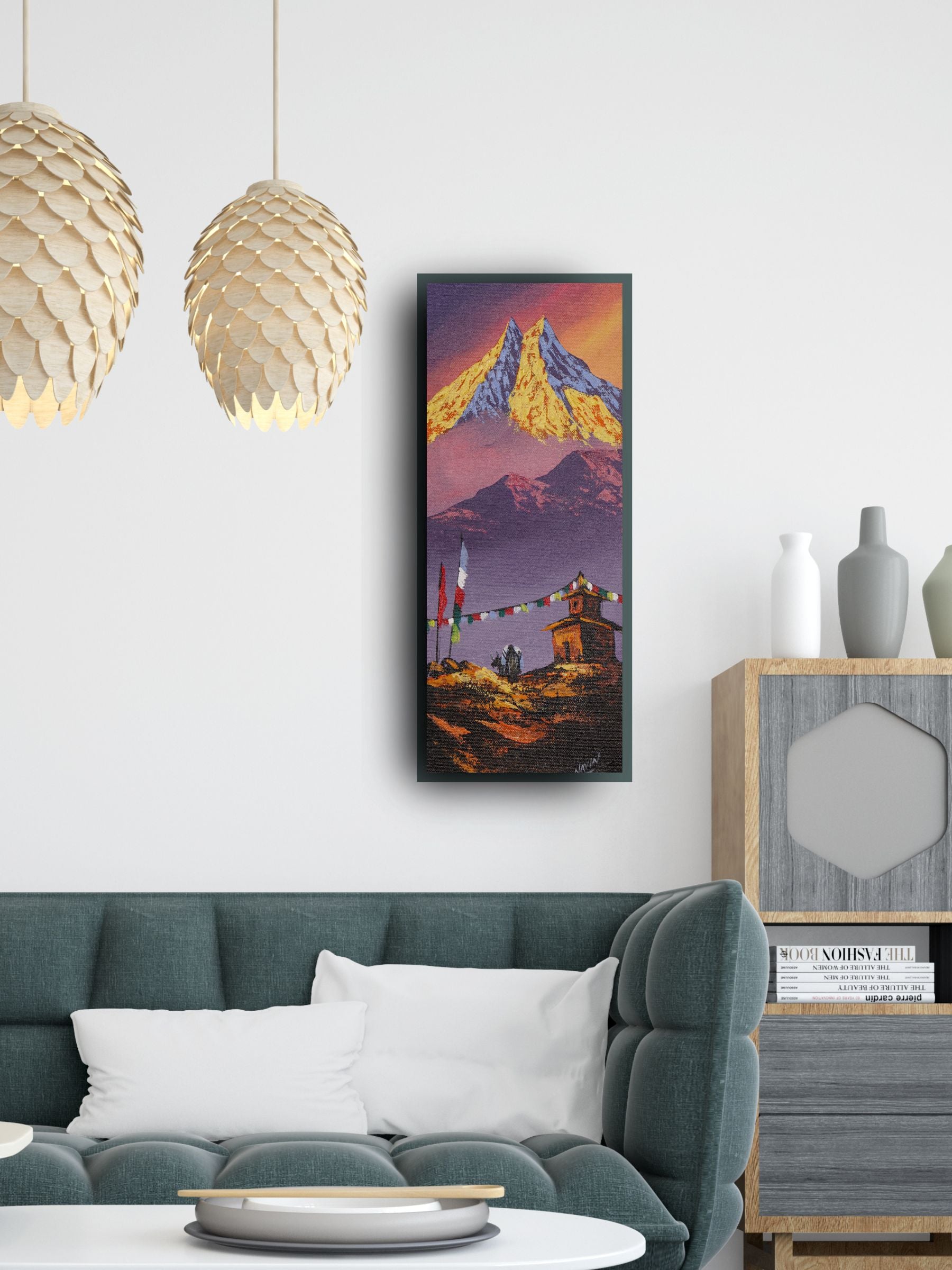 Authentic Handpainted oil painting.