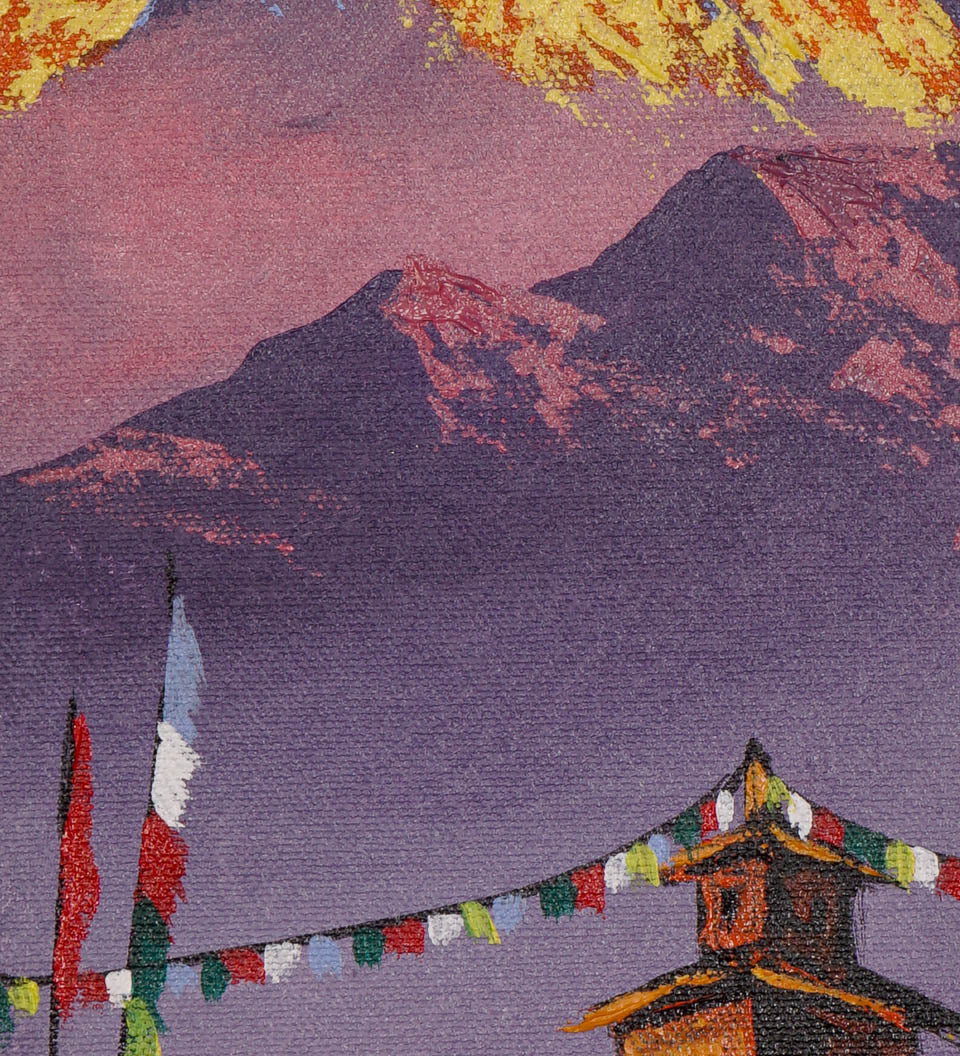 Authentic Handpainted oil painting.