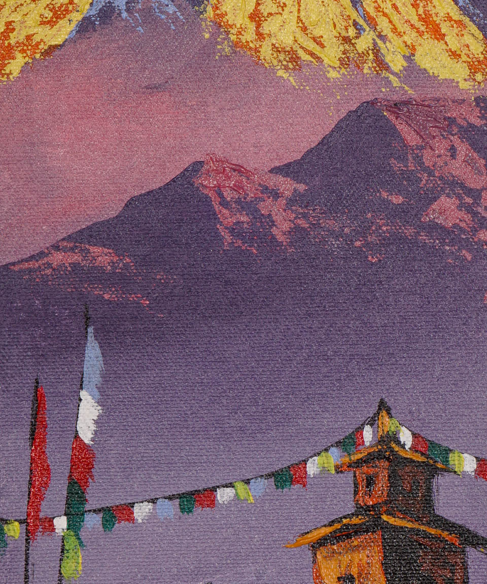 Authentic Handpainted oil painting.