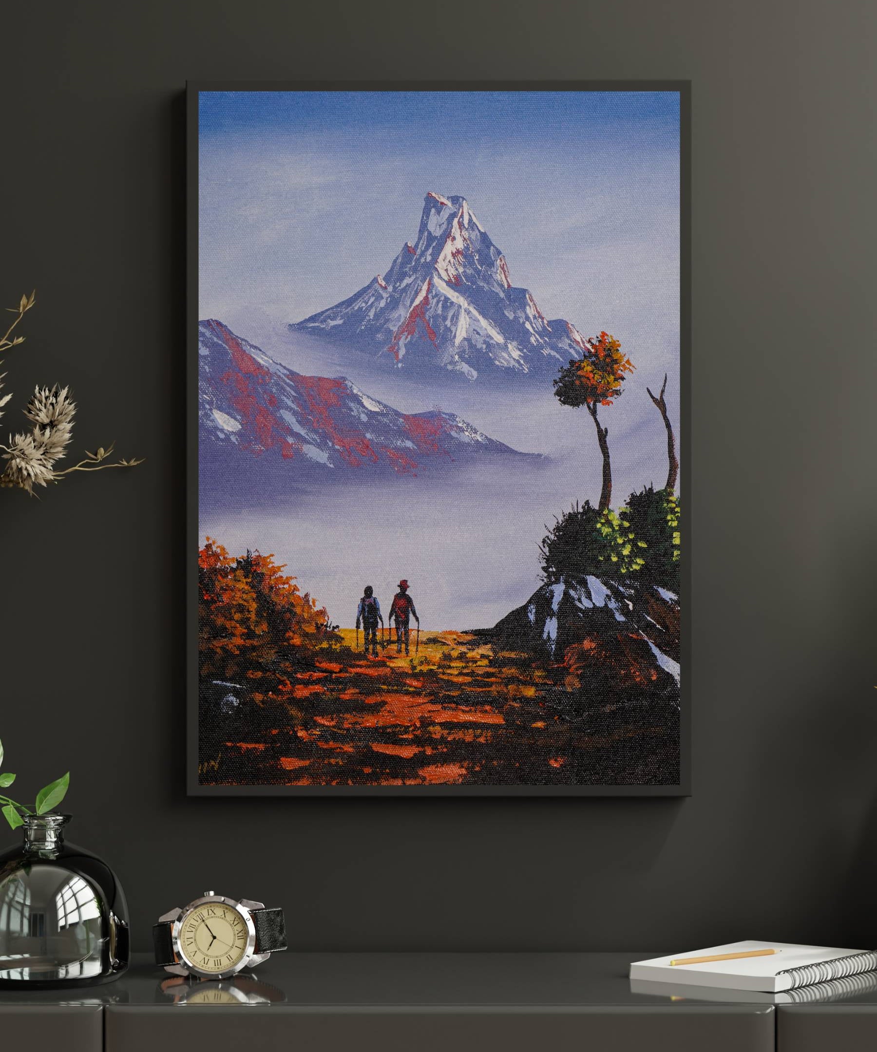 Mountain of Nepal oil painting