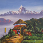 Ama Dablam Oil Painting - Handpainted Art