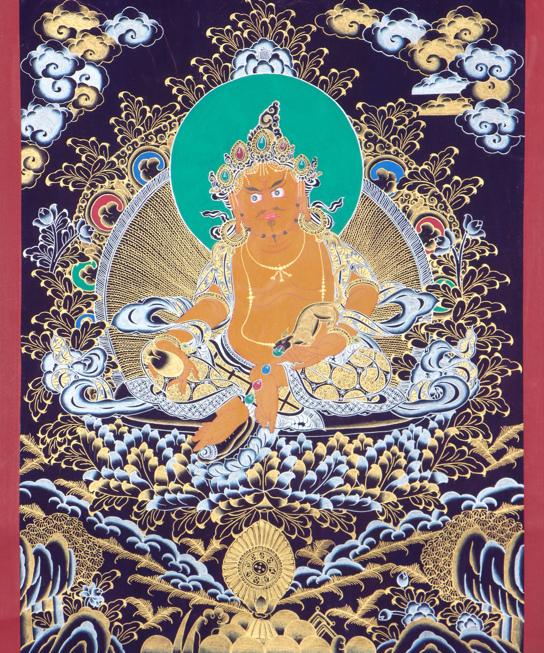 Kuber Thangka for wealth and goodluck.