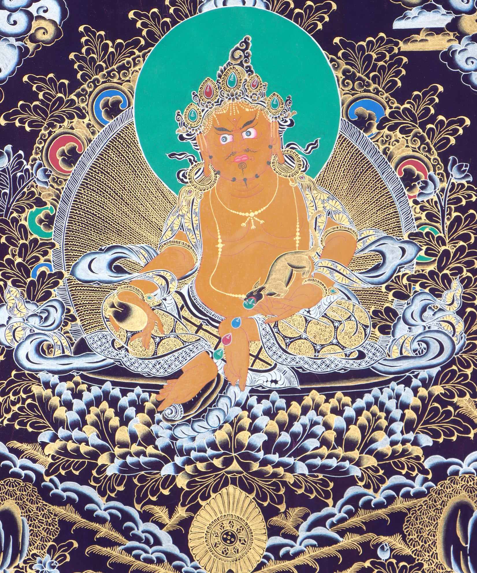 Kuber Thangka for wealth and goodluck.