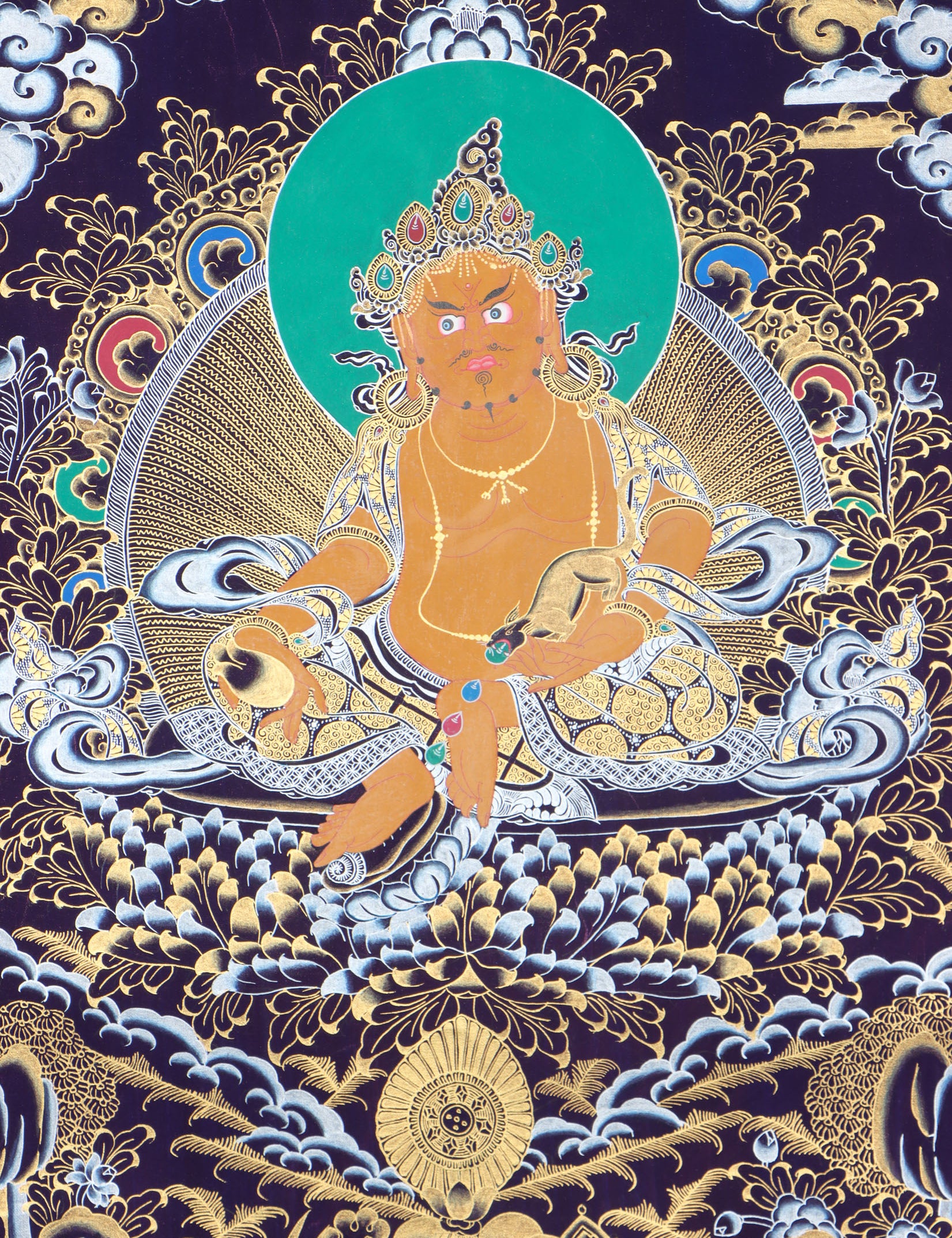 Kuber Thangka for wealth and goodluck.