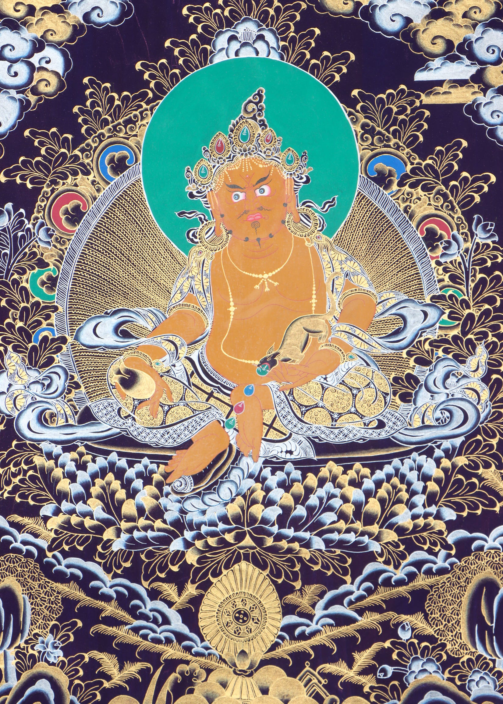 Kuber Thangka for wealth and goodluck.