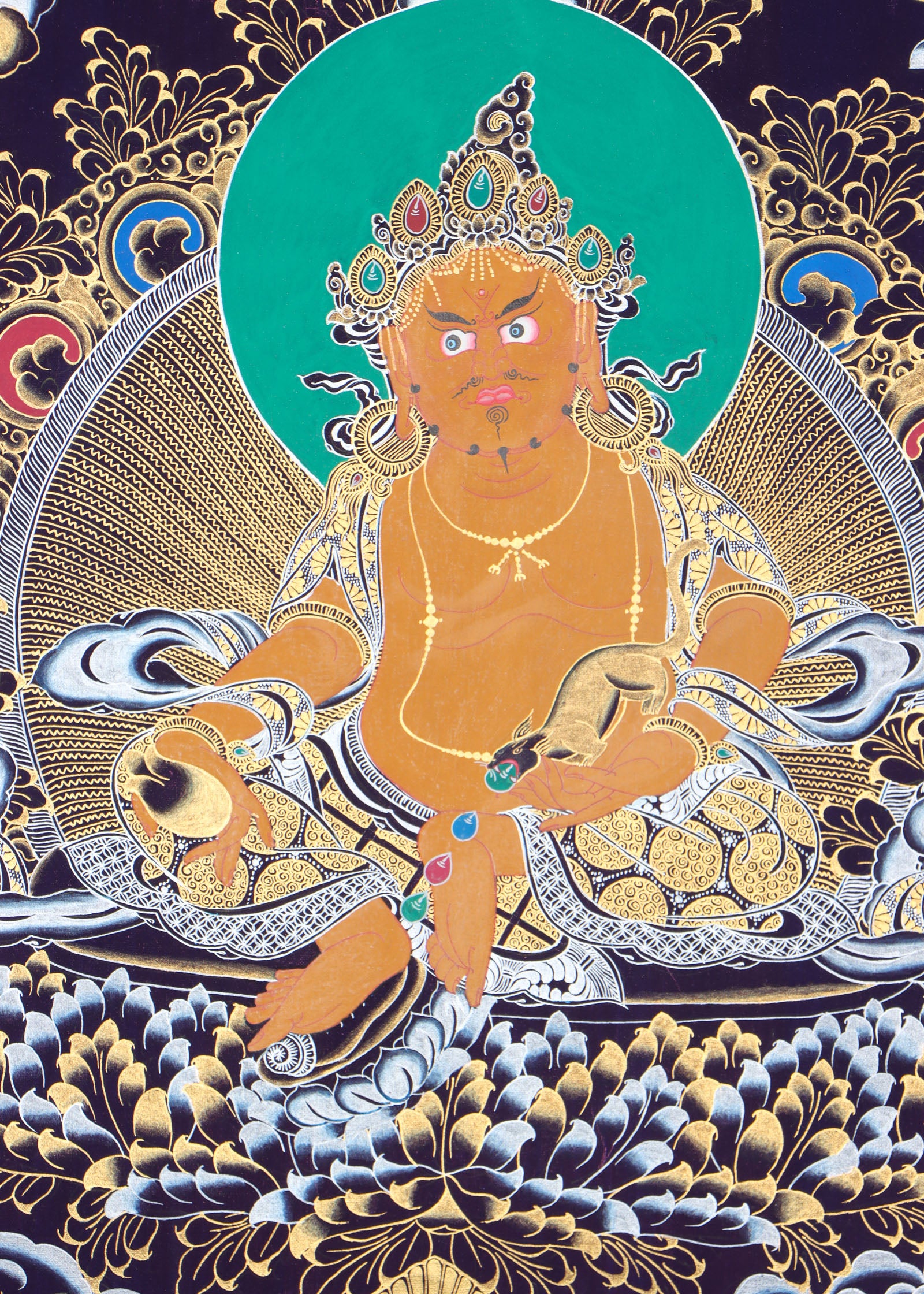 Kuber Thangka for wealth and goodluck.