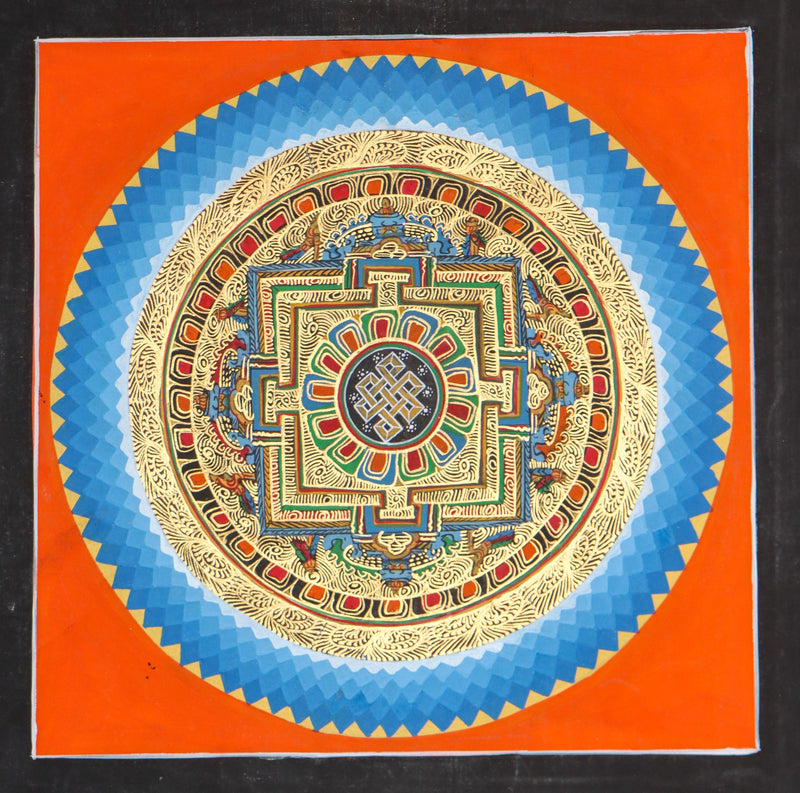Hand painted Thangka using cotton canvas for home decor, meditation