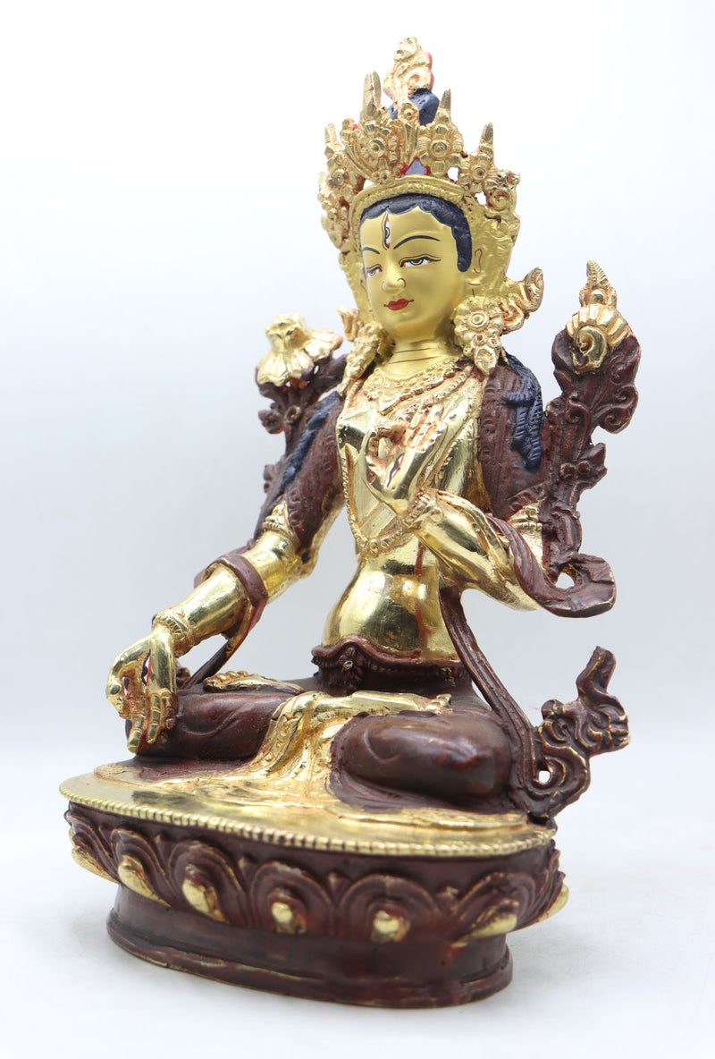White Tara Statue for devotion and meditation in Buddhist practices.