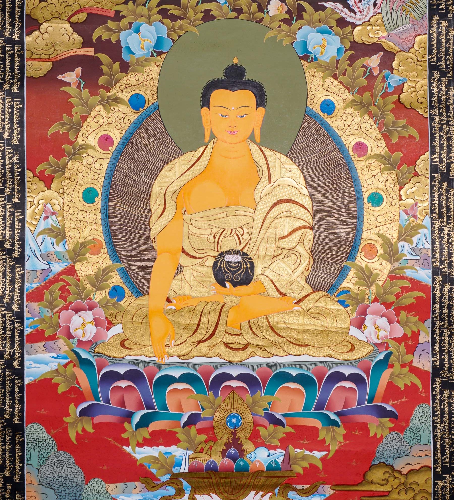 Shakyamuni Buddha Thangka - Buddhist Painting 