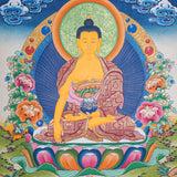 Shakyamuni Buddha Thangka - Buddhist Painting 