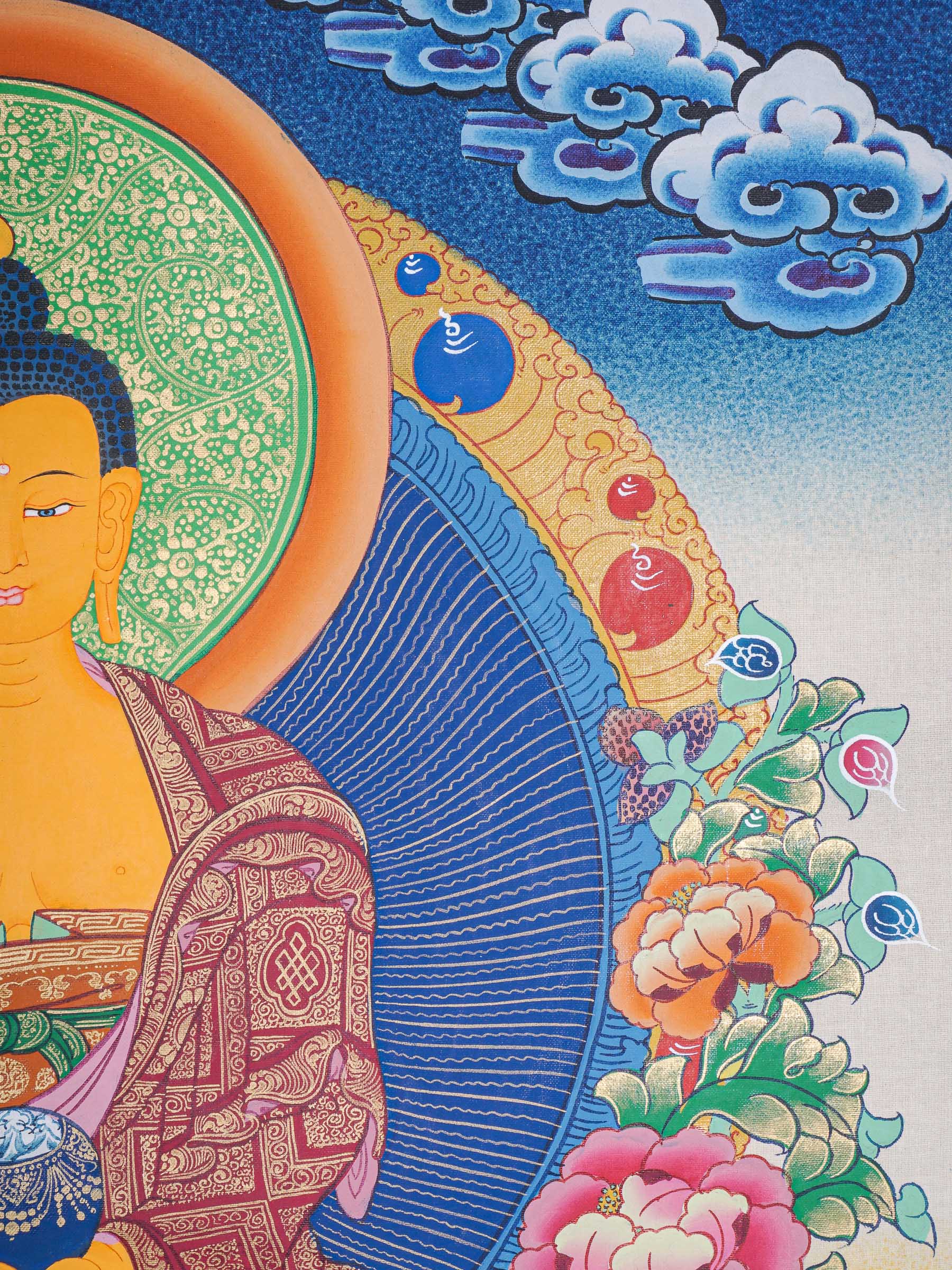 Shakyamuni Buddha Thangka - Buddhist Painting