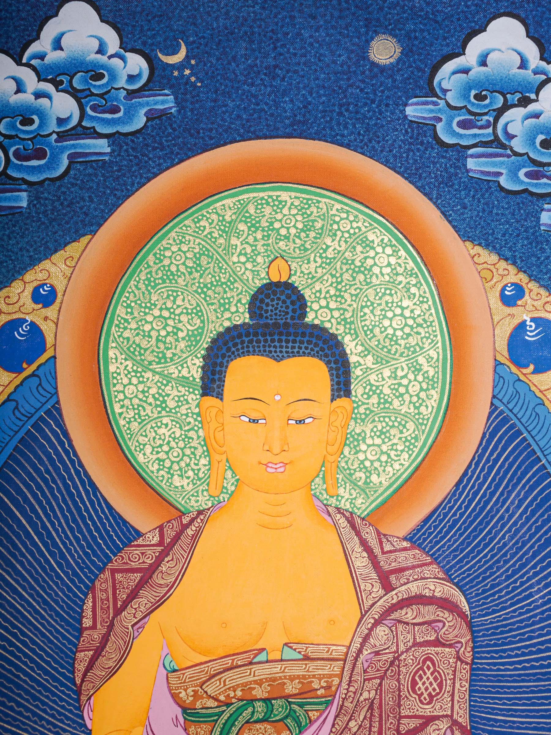 Shakyamuni Buddha Thangka - Buddhist Painting