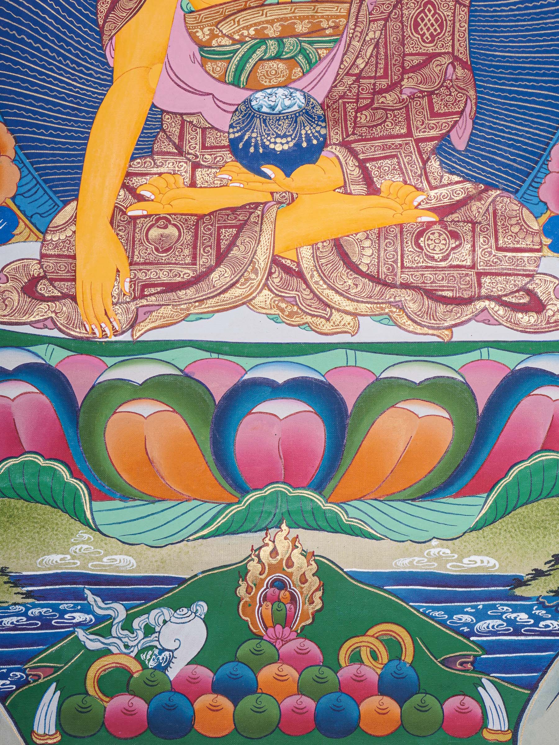 Shakyamuni Buddha Thangka - Buddhist Painting