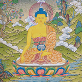 Shakyamuni Buddha Thangka for prayer and meditation.