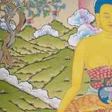 Shakyamuni Buddha Thangka for prayer and meditation.
